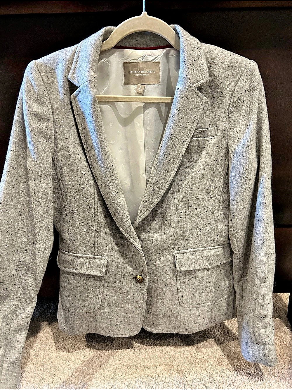 Banana Republic Gray Blazer Like New